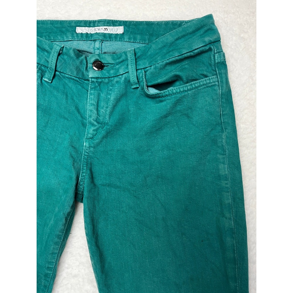 Joe's Jeans Pants Womens 29 Green Skinny Leg Colored Denim‎ Mid Rise Stretch